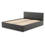 Čalúnená posteľ LEON bez matraca rozmer 160x200 cm Tmavosivá