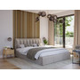 Čalúnená posteľ MOON rozmer 160x200 cm Tmavo zelená - galéria #1