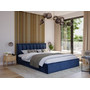 Čalúnená posteľ MOON rozmer 180x200 cm Tmavo zelená - galéria #3